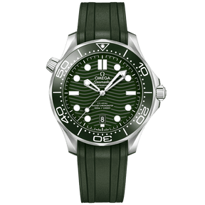 Seamaster Diver 300M Green 42 mm em Bracelete de Borracha