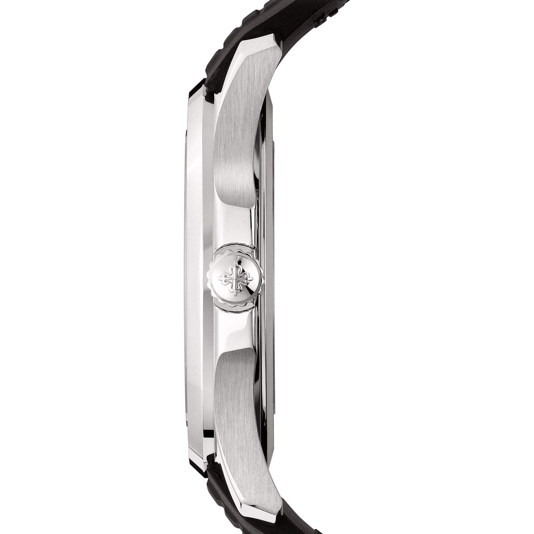 Aquanaut Date Black Strap Stainless Steel