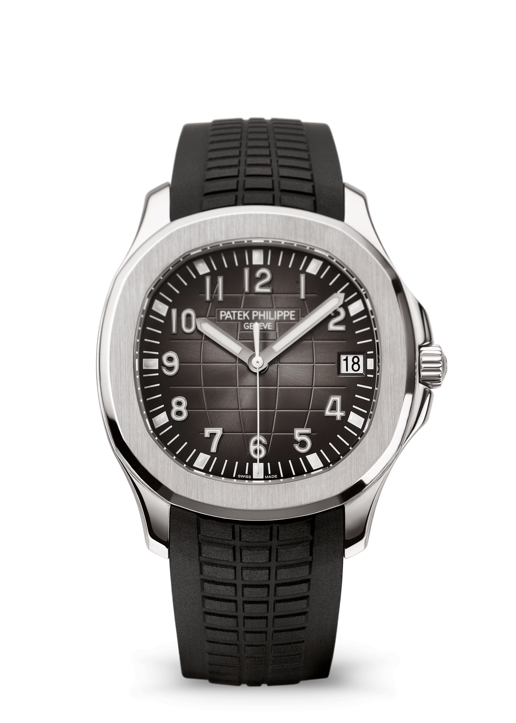 Aquanaut Date Black Strap Stainless Steel