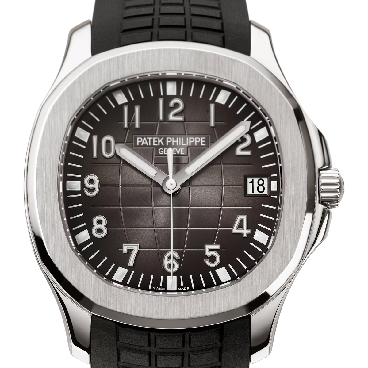 Aquanaut Date Black Strap Stainless Steel