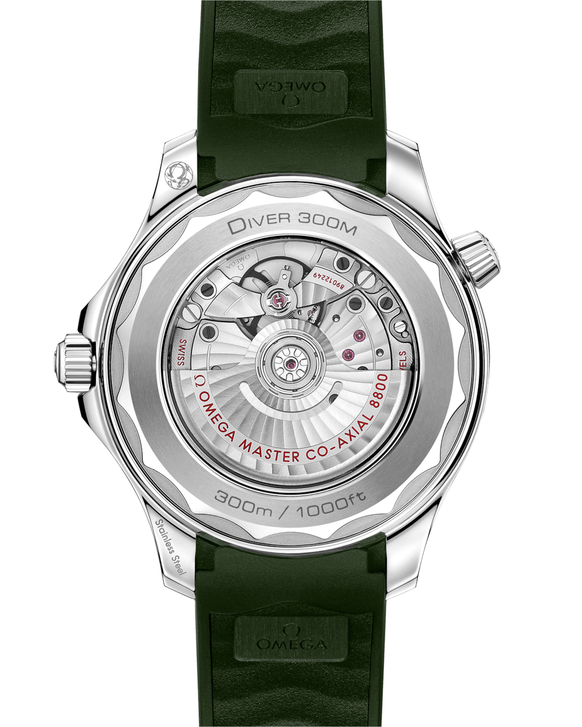 Seamaster Diver 300M Green 42 mm em Bracelete de Borracha