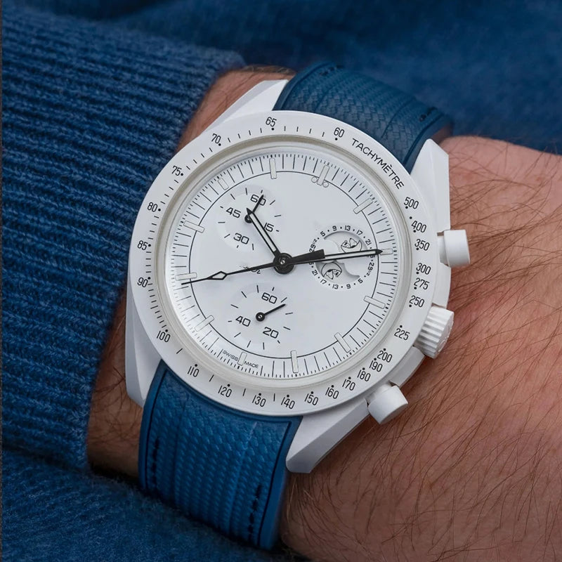 Pulseira Mission Strap Inspired by MoonSwatch 20mm