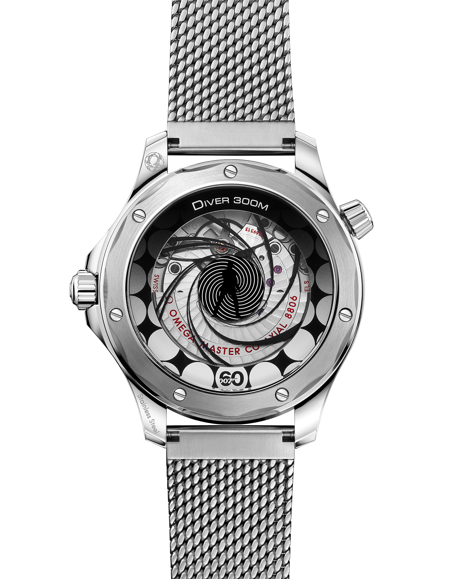 Seamaster Diver 300M James Bond 60th Anniversary 42 mm em Aço [Primeira Linha]